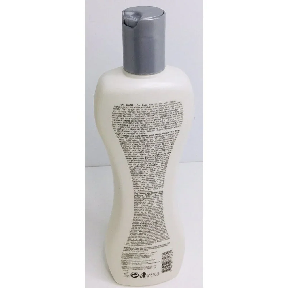 BIOSILK DOGS Silk Therapy PUPPY TEARLESS Shampoo for Delicate Coat Skin 12oz